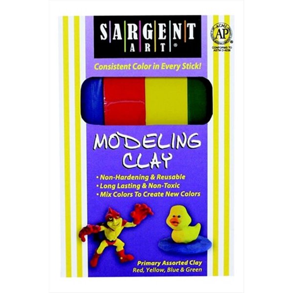 Sargent Art SARGENT ART 030-4897 Non Hardening Smooth Modeling Clay; 1 Lbs. 030-4897